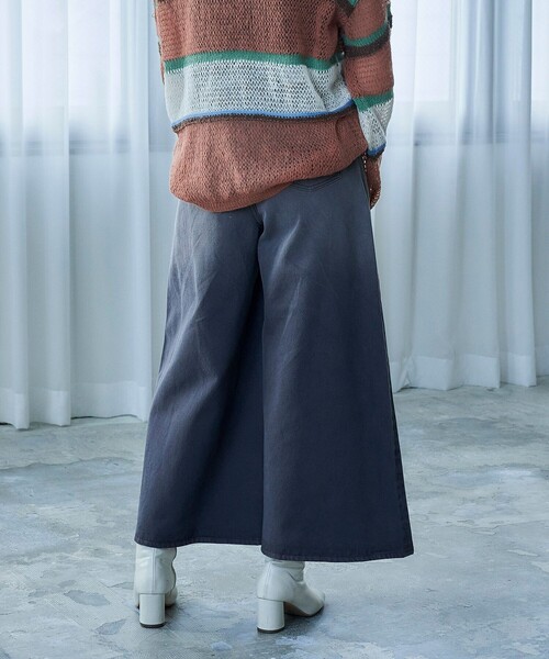 FREAK'S STORE（フリークスストア）の「CIMARRON JEANS × FREAK'S STORE/シマロン 別注 スーパーワイドデニム（デニムパンツ・レディース・ネイビー/ブラック・MEDIUM/SMALL）」の8枚目の写真