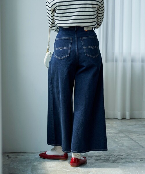 FREAK'S STORE（フリークスストア）の「CIMARRON JEANS × FREAK'S STORE/シマロン 別注 スーパーワイドデニム（デニムパンツ・レディース・ネイビー/ブラック・MEDIUM/SMALL）」の17枚目の写真