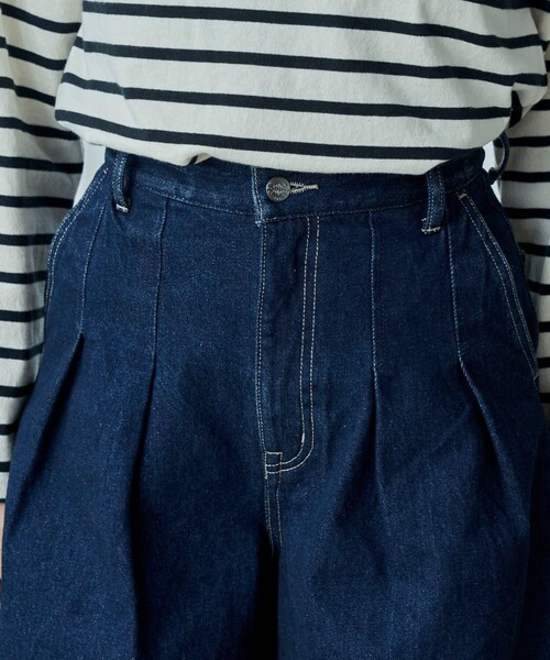 FREAK'S STORE（フリークスストア）の「CIMARRON JEANS × FREAK'S STORE/シマロン 別注 スーパーワイドデニム（デニムパンツ・レディース・ネイビー/ブラック・MEDIUM/SMALL）」の21枚目の写真