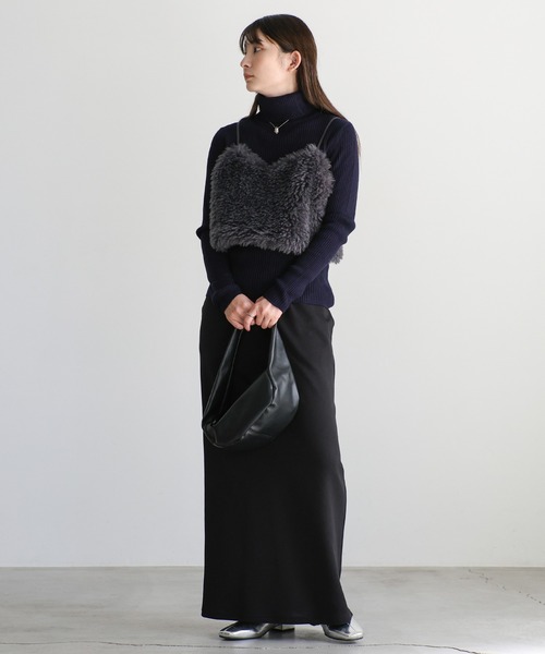 select MOCA(セレクトモカ)の「シープファービスチェ(ベスト・レディース・アイボリー/ベージュ/チャコール/モカ・FREE)」の13枚目の写真