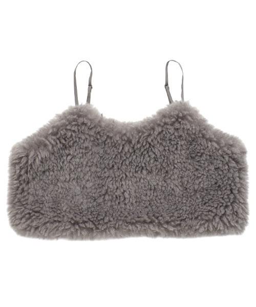 select MOCA(セレクトモカ)の「シープファービスチェ(ベスト・レディース・アイボリー/ベージュ/チャコール/モカ・FREE)」の5枚目の写真