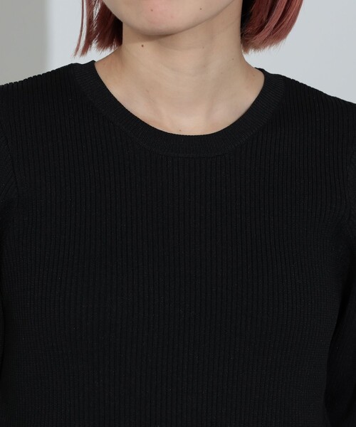 BEAMS HEART（ビームスハート）の「ペプラムフォルム プルオーバーニット（ニット/セーター・レディース・ホワイト系その他5/ブラック/ブラウン系その他4/グレー・FREE）」の22枚目の写真