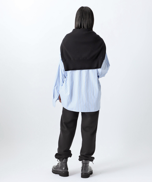AP STUDIO(エーピーストゥディオ)の「WATERS WHITE ロゴスウェットパンツ(スウェットパンツ・レディース・チャコールグレー/ブラック・36/38)」の6枚目の写真