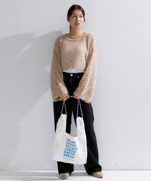 AMERICAN RAG CIE（アメリカンラグシー）の「beej Corduroy bag-Sandwich（ショルダーバッグ・レディース・ブラウン/ライトグレー・FREE）」の7枚目の写真