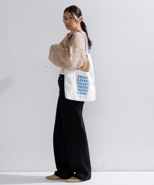 AMERICAN RAG CIE（アメリカンラグシー）の「beej Corduroy bag-Sandwich（ショルダーバッグ・レディース・ブラウン/ライトグレー・FREE）」の8枚目の写真