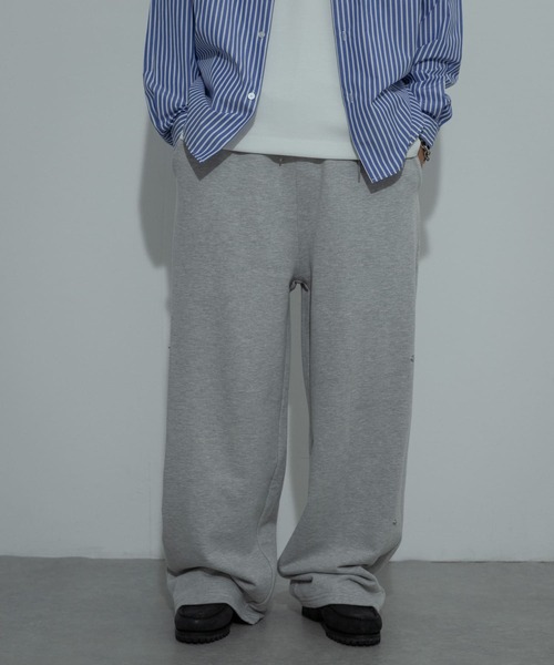 SENSE OF PLACE by URBAN RESEARCH（センスオブプレイスバイアーバンリサーチ）の「サイドスナップスウェットパンツ（その他パンツ・メンズ・ピンク/チャコールグレー/グレー・MEDIUM/LARGE）」の5枚目の写真