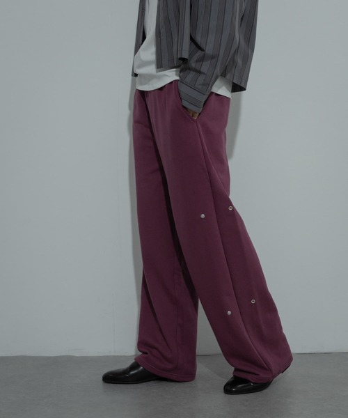 SENSE OF PLACE by URBAN RESEARCH（センスオブプレイスバイアーバンリサーチ）の「サイドスナップスウェットパンツ（その他パンツ・メンズ・ピンク/チャコールグレー/グレー・MEDIUM/LARGE）」の10枚目の写真