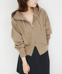 裏毛コンパクトZIPパーカー