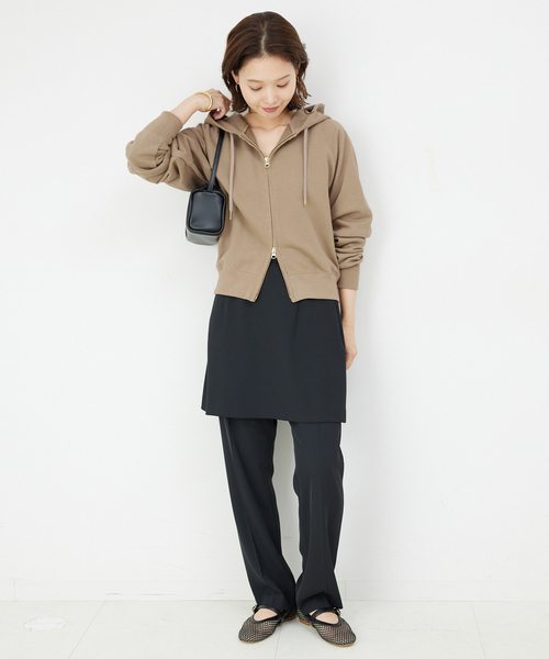 SLOBE IENA（スローブイエナ）の「裏毛コンパクトZIPパーカー