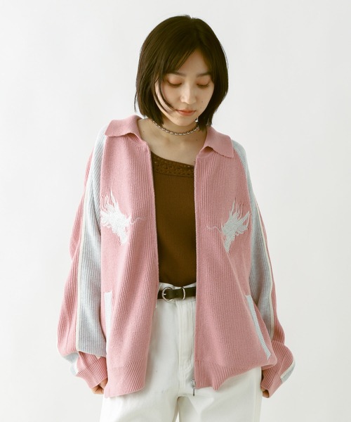 【TASTE by Knit】Knit embroidery sukajan TASTE by Knit】Knit embroidery sukajan（スカジャン）｜TASTE