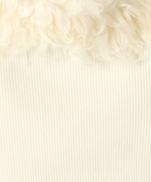 Heather（ヘザー）の「ファーオフショルニット　156582（ニット/セーター・レディース・アイボリー/ブラック/グレー・FREE）」の11枚目の写真