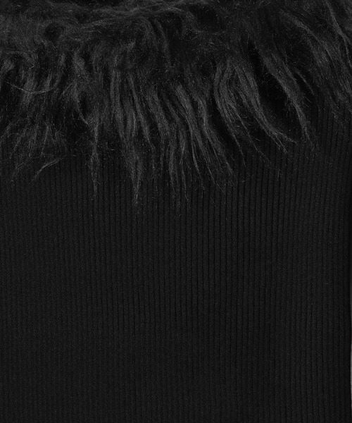 Heather（ヘザー）の「ファーオフショルニット　156582（ニット/セーター・レディース・アイボリー/ブラック/グレー・FREE）」の12枚目の写真