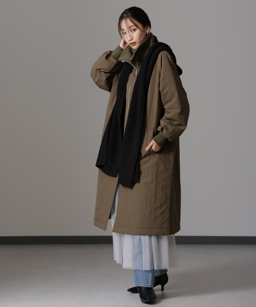 NANO universe(ナノユニバース)の「フードマフラー(マフラー・レディース・ベージュ/グレー/ブラック・FREE)」の1枚目の写真