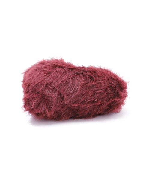 ◆SSFW◆高級感の極み MARON BAG ファークッションのみ商品 2色 セール】ファー ハート クッション S レッド（クッション