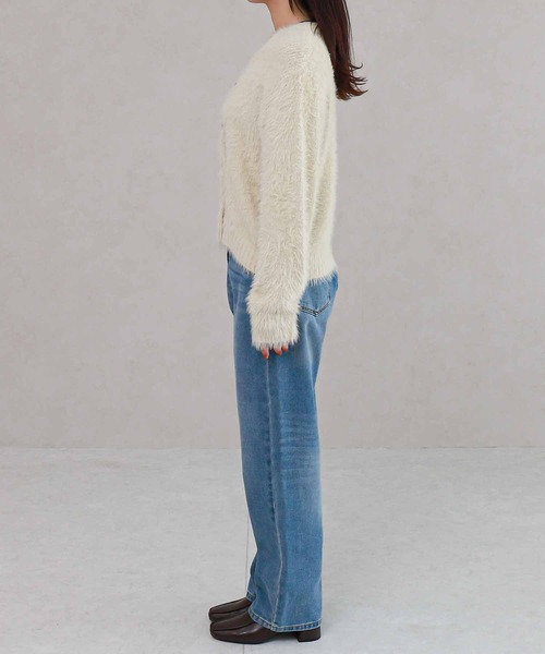 セール】シャギーニットカーディガン（カーディガン/ボレロ）｜Social