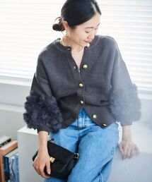 le.coeur blanc | TORRAZZO DONNA2WAYラビットファートップス(ニット/セーター)