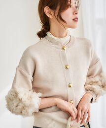 le.coeur blanc | 《手洗い可能》TORRAZZO DONNA2WAYラビットファートップス(ニット/セーター)