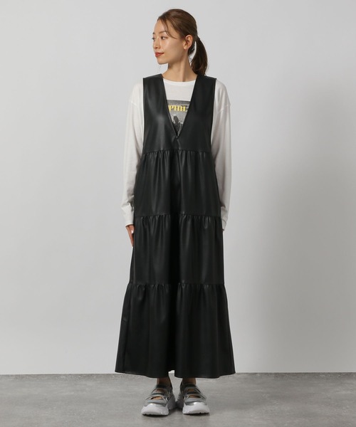 LAKOLE(ラコレ)の「FLティアードワンピース / 148921(ワンピース・レディース・ブラック/モカ・SMALL/MEDIUM)」の14枚目の写真