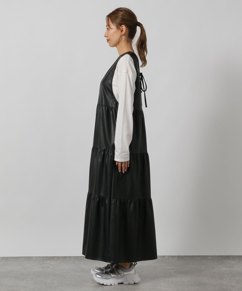 LAKOLE(ラコレ)の「FLティアードワンピース / 148921(ワンピース・レディース・ブラック/モカ・SMALL/MEDIUM)」の15枚目の写真