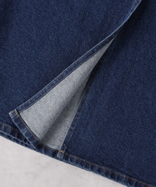 Right-on（ライトオン）の「デニムナロースカート（デニムスカート・レディース・ダークインディゴブルー・S/M/L/XL）」の7枚目の写真