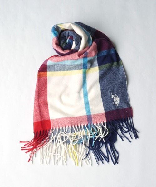 U.S. POLO ASSN.（ユーエスポロアッスン）の「【U.S. POLO ASSN.】 ユーエスポロアッスン　ロゴ刺繍マフラー　USPA-2015/2016（マフラー・レディース・ブラック/ミント/オレンジ/ベージュ/ネイビー/オフホワイト/ブルー/チャコールグレー/ホワイト/ライトグレー/ピンク/ワインレッド/ブラック系その他/その他4/その他7/その他1/その他2/その他3/その他5/グレー系その他/その他6・FREE）」の17枚目の写真