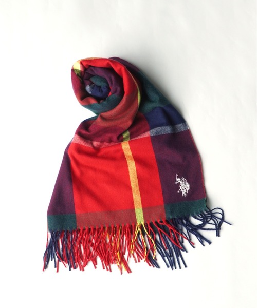 U.S. POLO ASSN.（ユーエスポロアッスン）の「【U.S. POLO ASSN.】 ユーエスポロアッスン　ロゴ刺繍マフラー　USPA-2015/2016（マフラー・レディース・ブラック/ミント/オレンジ/ベージュ/ネイビー/オフホワイト/ブルー/チャコールグレー/ホワイト/ライトグレー/ピンク/ワインレッド/ブラック系その他/その他4/その他7/その他1/その他2/その他3/その他5/グレー系その他/その他6・FREE）」の18枚目の写真