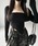 me+em select�i�~�[���Z���N�g�j�́u�����y �Q�_�Z�b�g �z�V���[�����O���{���x�A�g�b�v�X �� �V���[�g�J�[�f�B�K�� SET �^ shirring ribbon bare tops & short cardigan SET�i�A���T���u���j�v�b�u���b�N