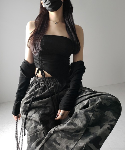 Shirring Many Ribbons Topsシャーリングメニーリボン Shirring Many Ribbons Topsシャーリングメニーリボン Shirring Many