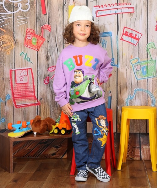 Disney(ディズニー)の「ディズニー TOY・STORY トイストーリー ストレートデニムロングパンツ 9981K(デニムパンツ・キッズ・ライトインディゴブルー・90cm/100cm/110cm/120cm/130cm/140cm)」の3枚目の写真