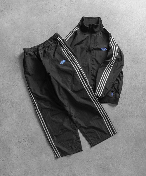 Local Boonies Club ナイロンジャケット・パンツセット セール】【CHIKABA SAUNA CLUB】 サイドライン ナイロン