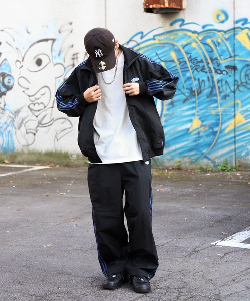 セール】【CHIKABA SAUNA CLUB】 サイドライン ナイロン トラック