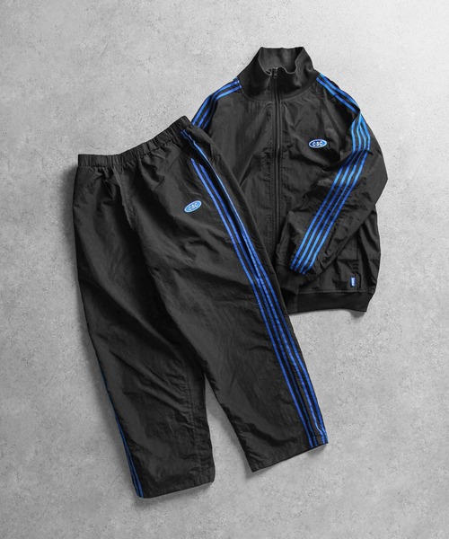 セール】【CHIKABA SAUNA CLUB】 サイドライン ナイロン トラック