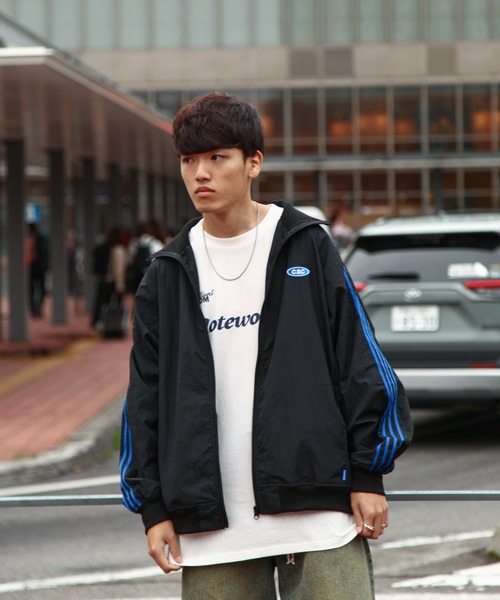 セール】【CHIKABA SAUNA CLUB】 サイドライン ナイロン トラック