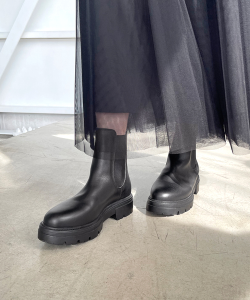 Spick & Span(スピックアンドスパン)の「《追加》REMME / レメ サイドゴアブーツ ZH-1104-PR(ブーツ・レディース・ブラック・38/36/37)」の7枚目の写真