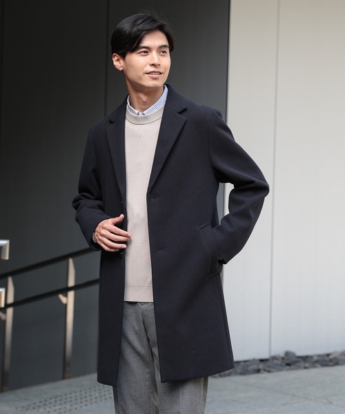 THE WORK SHOP ブラウン チェスターコート M Perfect Suit FActory チェスターコート コート TOKYO RUN