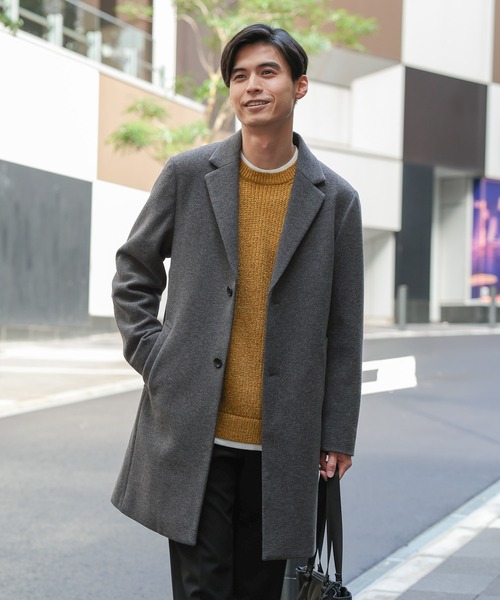 GLOBAL WORK WOOLLY TEC チェスターコート グローバルワーク今季チェスターコート