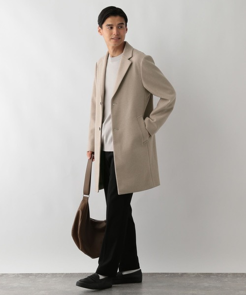 GLOBAL WORK Smile Seed Store（グローバルワーク スマイルシードストア）の「ウーリーテックチェスターコート/115983（チェスターコート・メンズ・ベージュ/ネイビー/チャコール・SMALL/LARGE/MEDIUM/X-LARGE）」の17枚目の写真