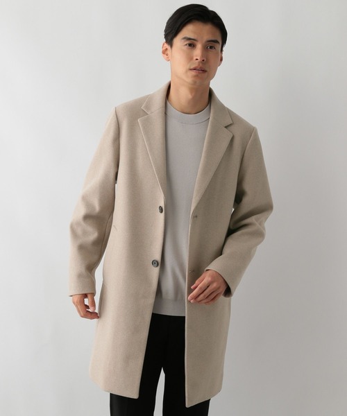 GLOBAL WORK Smile Seed Store（グローバルワーク スマイルシードストア）の「ウーリーテックチェスターコート/115983（チェスターコート・メンズ・ベージュ/ネイビー/チャコール・SMALL/LARGE/MEDIUM/X-LARGE）」の20枚目の写真