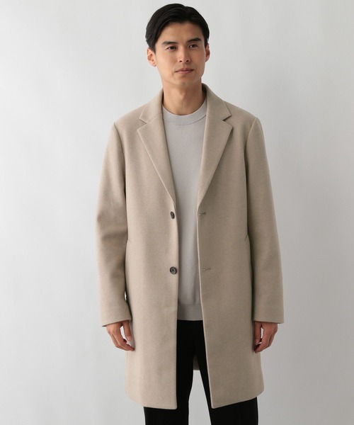 GLOBAL WORK Smile Seed Store（グローバルワーク スマイルシードストア）の「ウーリーテックチェスターコート/115983（チェスターコート・メンズ・ベージュ/ネイビー/チャコール・SMALL/LARGE/MEDIUM/X-LARGE）」の21枚目の写真