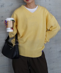 Chillfar（チルファー）の「デイリーVネックカラーニット（ニット/セーター）」