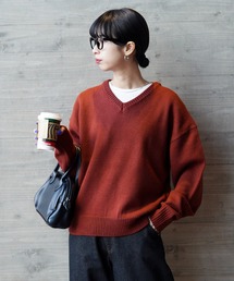 Chillfar（チルファー）の「デイリーVネックカラーニット（ニット/セーター）」