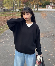 Chillfar（チルファー）の「デイリーVネックカラーニット（ニット/セーター）」