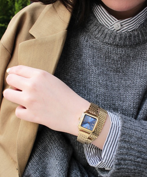 CLUSE（クルース）の「「CLUSE/クルース」グラシューズ ペティット ダブルレザー　ラップブレスストラップ　２重巻き（アナログ腕時計・レディース・ゴールド系/ブラウン/ベージュ/シルバー×ゴールド/ゴールド系2・FREE）」の20枚目の写真