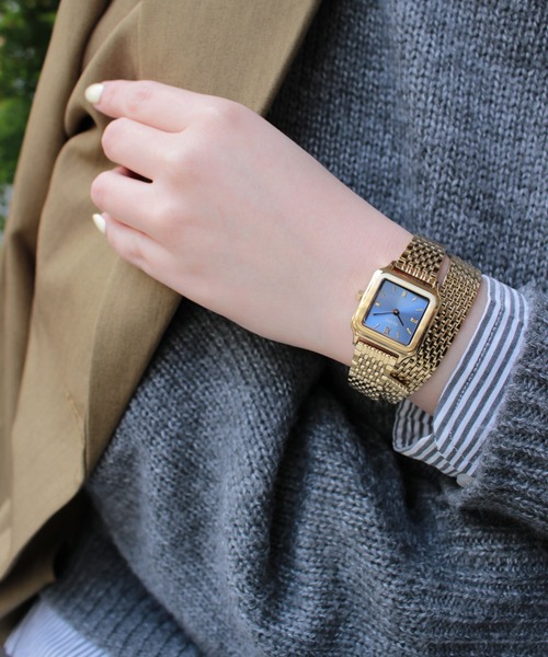 CLUSE（クルース）の「「CLUSE/クルース」グラシューズ ペティット ダブルレザー　ラップブレスストラップ　２重巻き（アナログ腕時計・レディース・ゴールド系/ブラウン/ベージュ/シルバー×ゴールド/ゴールド系2・FREE）」の21枚目の写真