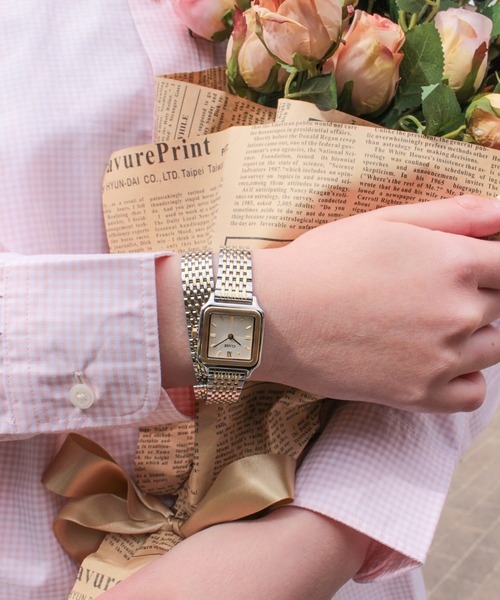 CLUSE（クルース）の「「CLUSE/クルース」グラシューズ ペティット ダブルレザー　ラップブレスストラップ　２重巻き（アナログ腕時計・レディース・ゴールド系/ブラウン/ベージュ/シルバー×ゴールド/ゴールド系2・FREE）」の14枚目の写真