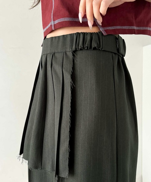 classicalelf(クラシカルエルフ)の「大人可愛い!キレイめボックスプリーツとワイドパンツのレイヤードコーデが楽しめる♪スカートパンツ(セットアイテム)(その他パンツ・レディース・グレー・X-LARGE/LARGE/SMALL/MEDIUM)」の17枚目の写真