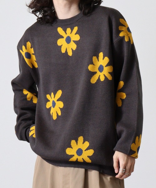 WS select フラワー柄ニット（ニット/セーター）｜FUNALIVE（ファンアライブ）