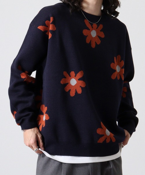 WS select フラワー柄ニット（ニット/セーター）｜FUNALIVE（ファンアライブ）