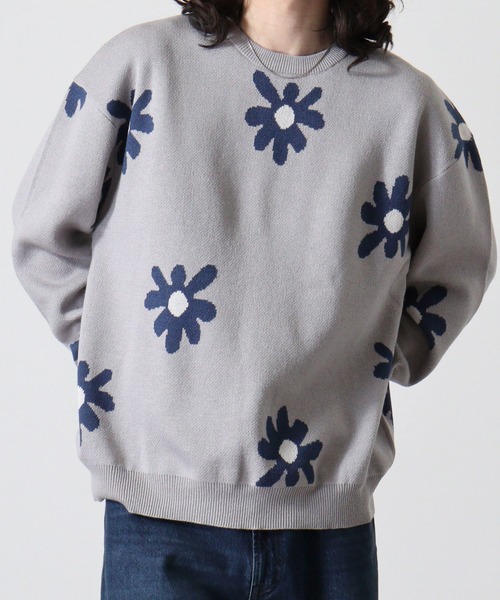 WS select フラワー柄ニット（ニット/セーター）｜FUNALIVE（ファンアライブ）