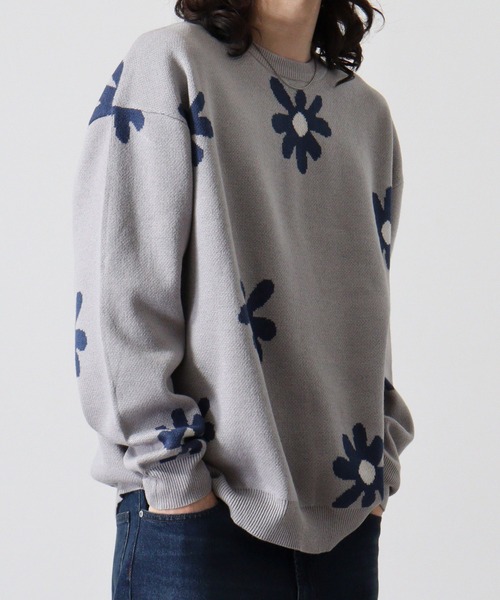 WS select フラワー柄ニット（ニット/セーター）｜FUNALIVE（ファンアライブ）